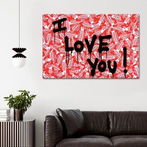 I love you so much canvas art